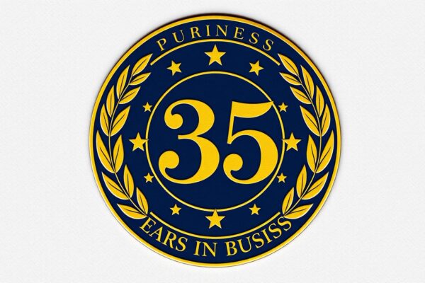 35 Years in Business Seal Represents